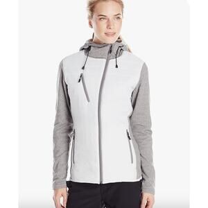 Nils Women's White Ski Camilla Hybrid Jacket Knit Padding XS